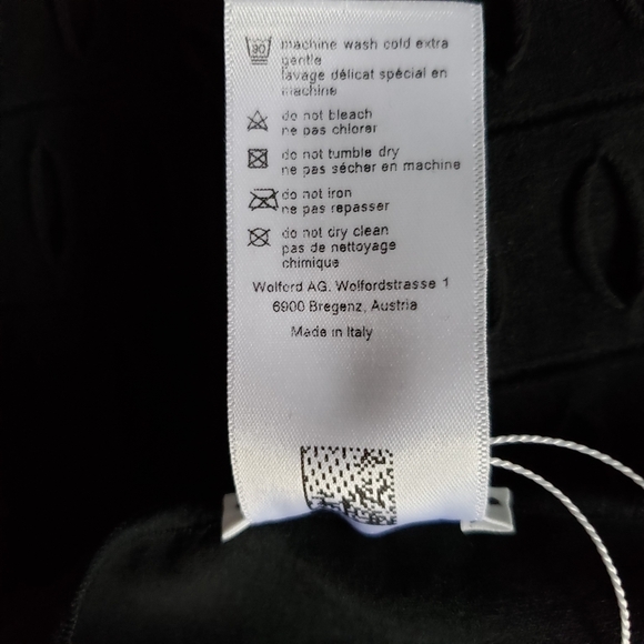 WOLFORD BLACK TANK DRESS LAZER-CUT SIZE XS, S - Picture 10 of 14